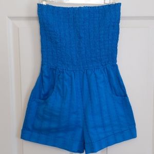 OP strapless romper